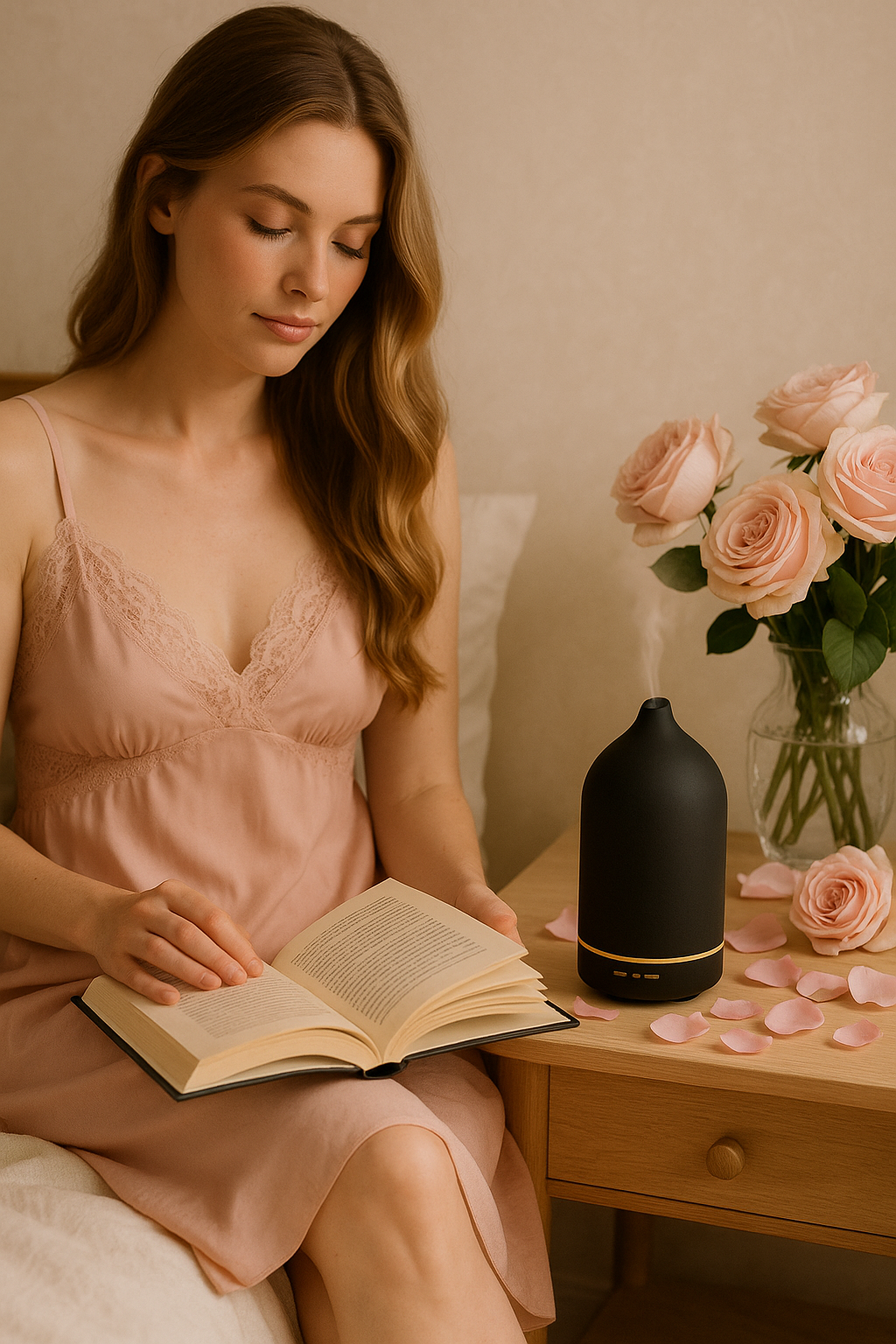 Luxury Ceramic Stone Essential Oil Diffuser – Soft Aromatherapy for Home & Bedroom