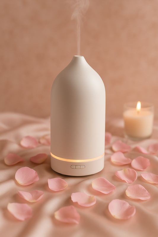 Luxury Ceramic Stone Essential Oil Diffuser – Soft Aromatherapy for Home & Bedroom
