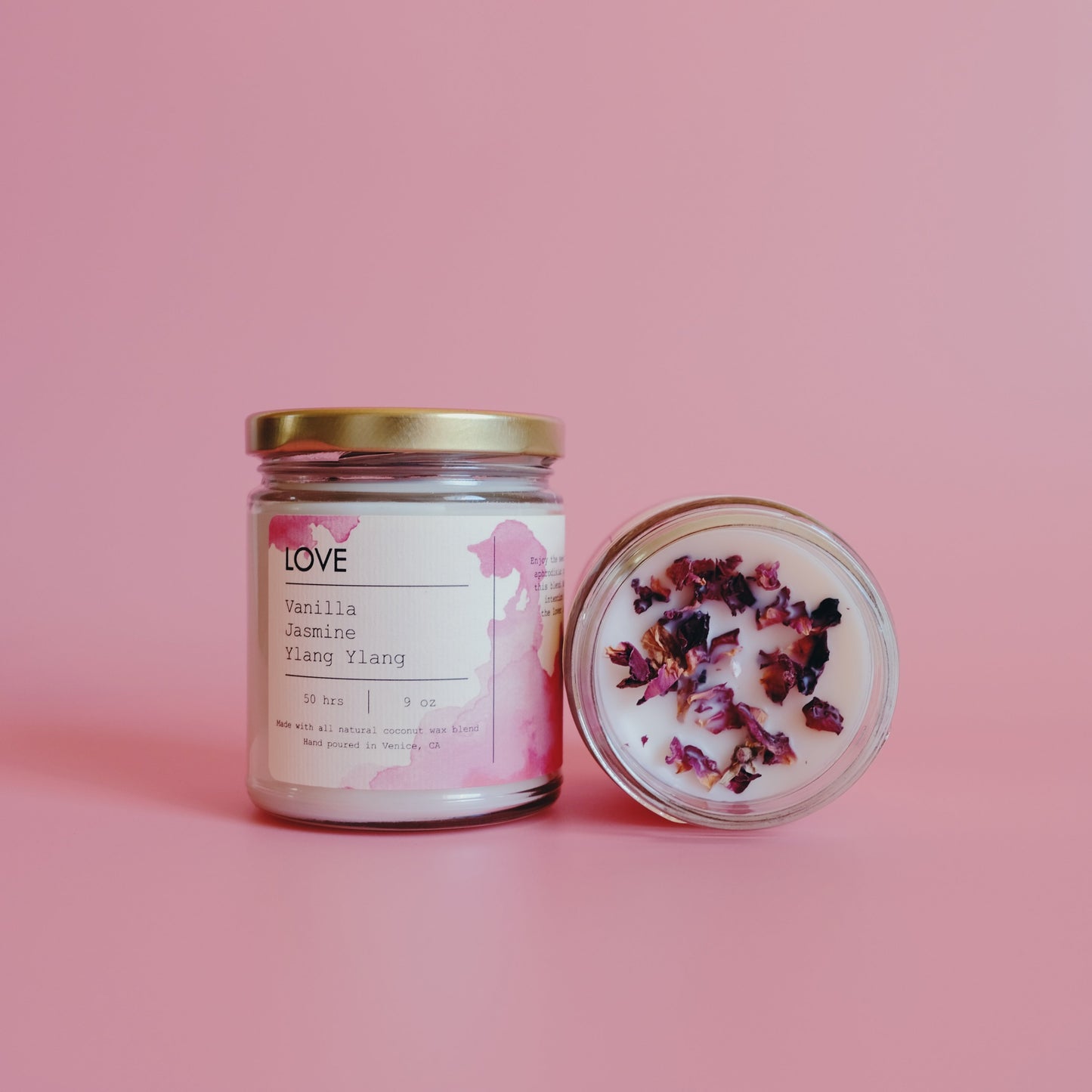 Love Petal Candle – Vanilla Jasmine Ylang Ylang