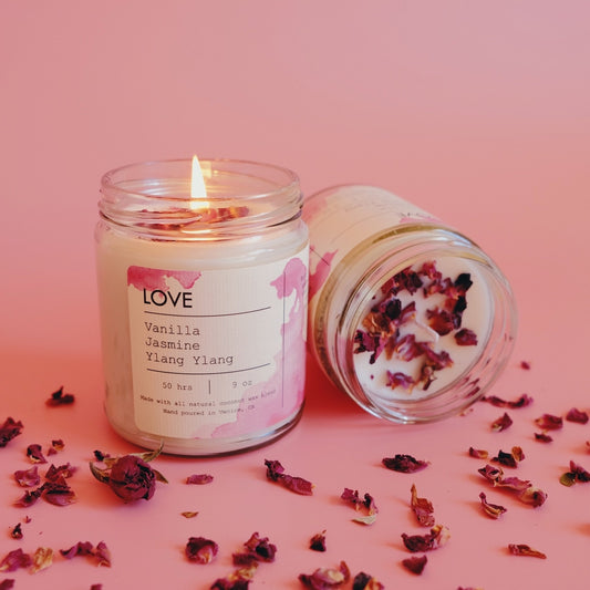Love Petal Candle – Vanilla Jasmine Ylang Ylang